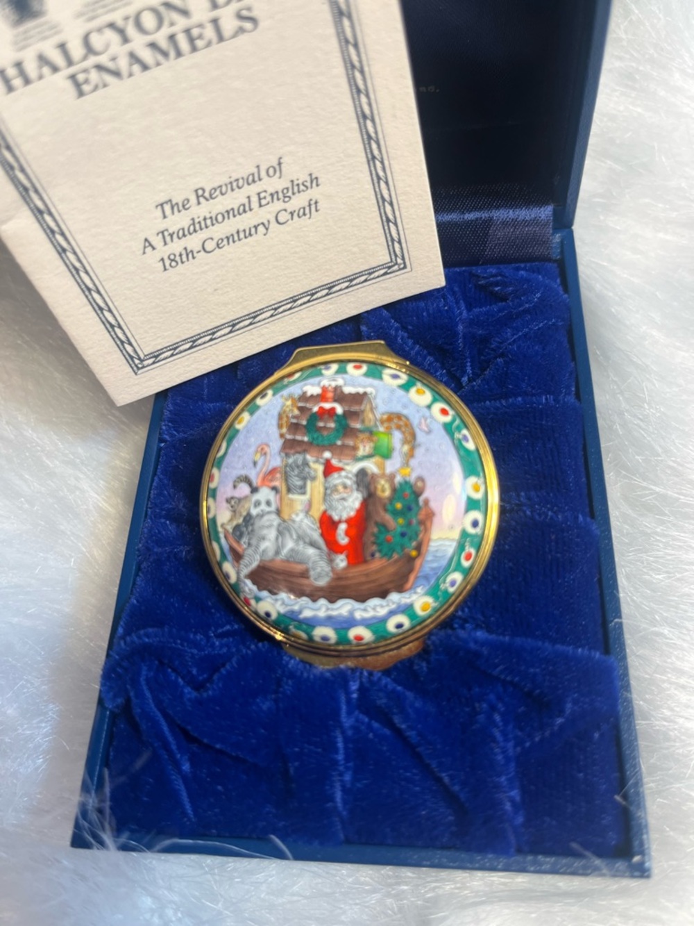 Halcyon Days Enamels Christmas 1999 Noah’s Ark created for Neiman Marcus